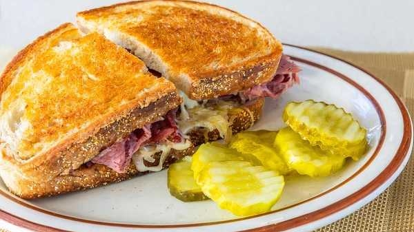 Order GRILLED REUBEN SANDWICH food online from Leo Coney Island store, Dearborn on bringmethat.com