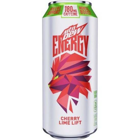Order Mtn Dew Energy - Cherry Lime Lift food online from IV Deli Mart store, Goleta on bringmethat.com