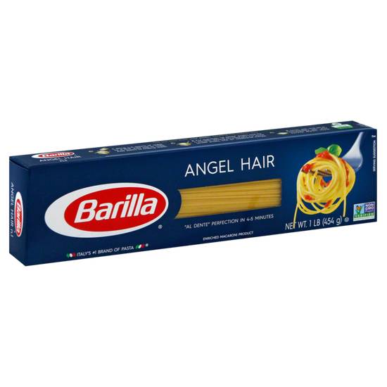 Order Barilla Angel Hair Pasta 16oz food online from Drinks At Your Door by Gopuff store, Santa Maria on bringmethat.com