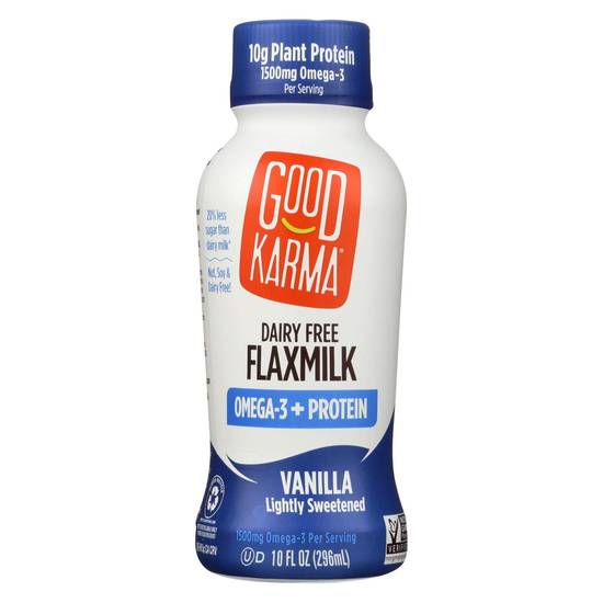 Order Good Karma Flax Milk Protein Vanilla food online from Deerings Market store, Traverse City on bringmethat.com