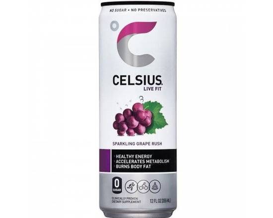 Order CelSius  Sparkling Grape Rus 12 FL OZ food online from Starway Liquor store, Bell Gardens on bringmethat.com