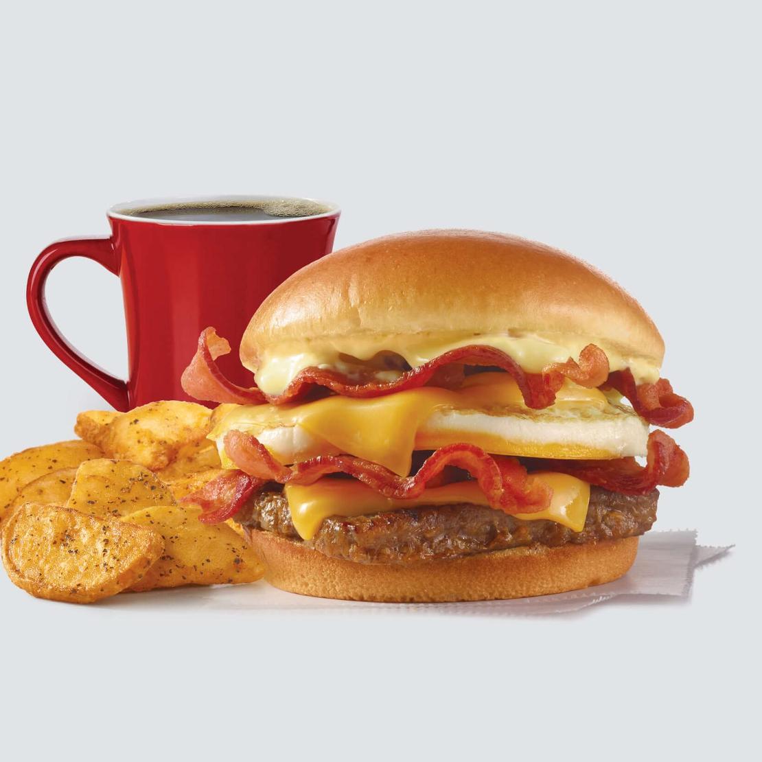 Order Breakfast Baconator™ Combo food online from Wendy store, Dallas on bringmethat.com