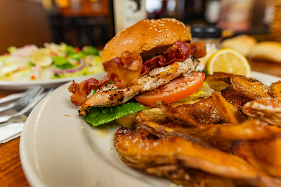 Order Grilled Chicken Club Sandwich food online from The Pasta House Co. store, Saint Louis on bringmethat.com
