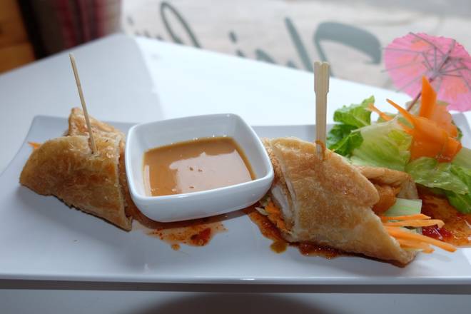 Order Duck Roti Wrap food online from Roodle Rice & Noodle Bar store, Wallingford on bringmethat.com