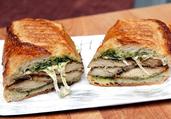 Order Chicken Pesto Sandwich food online from Cafe Meridian & Catering store, Durham on bringmethat.com