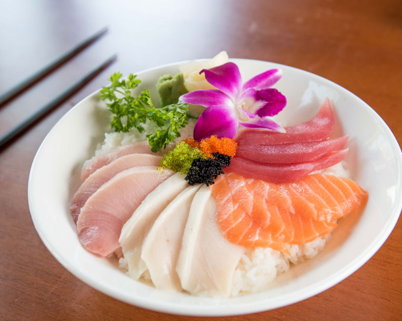 Order E3. Sashimi Don food online from Super Ninja Japanese Steakhouse store, Virginia Beach on bringmethat.com