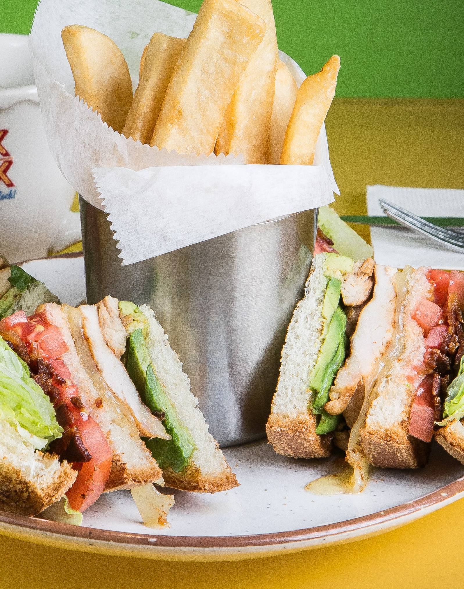 Order Chicken Avocado Club food online from Tick tock diner ny store, New York on bringmethat.com