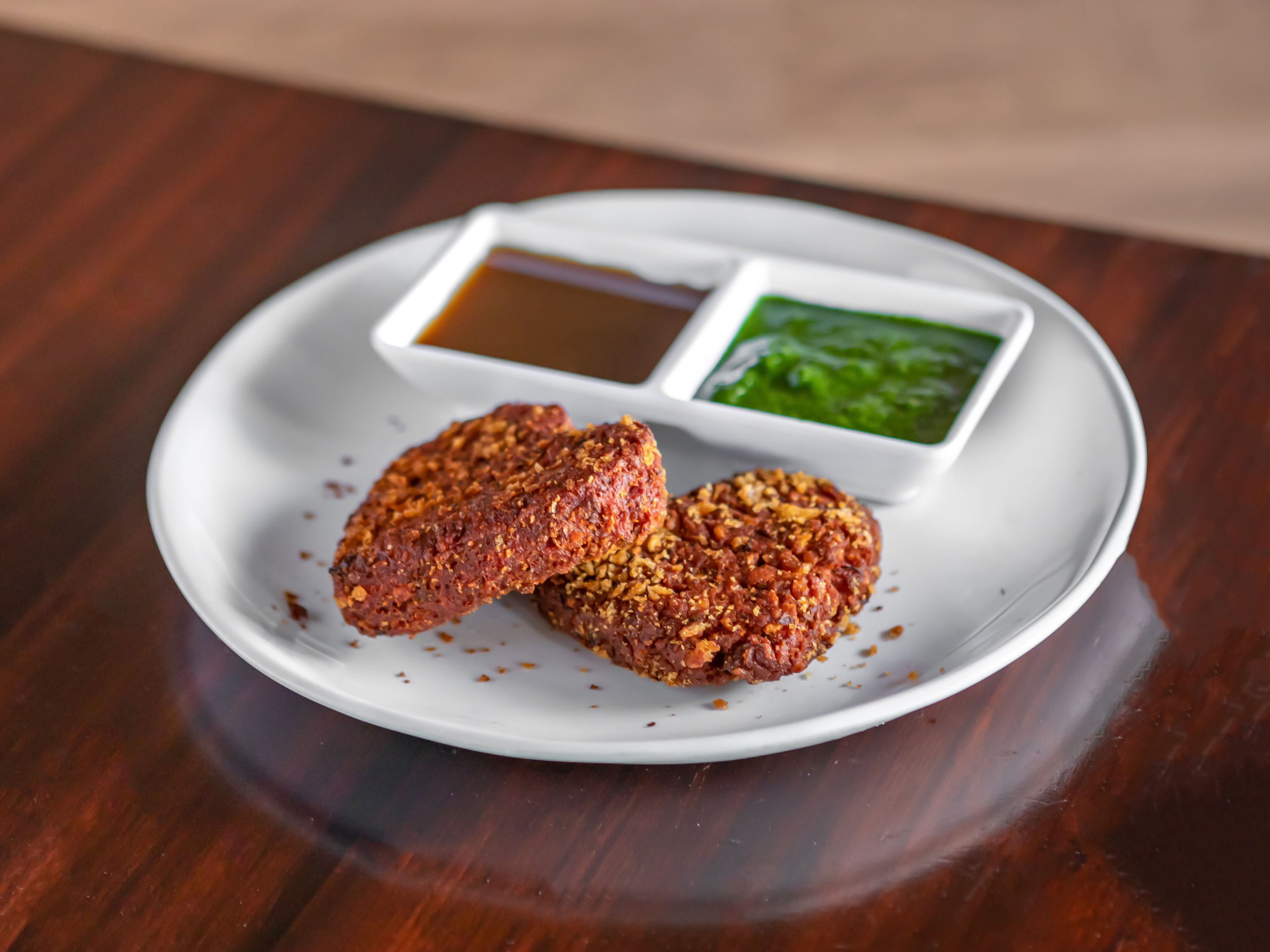 Order Vegetable Cutlets (2 pcs) food online from Annapoorna Restaurant store, Milpitas on bringmethat.com