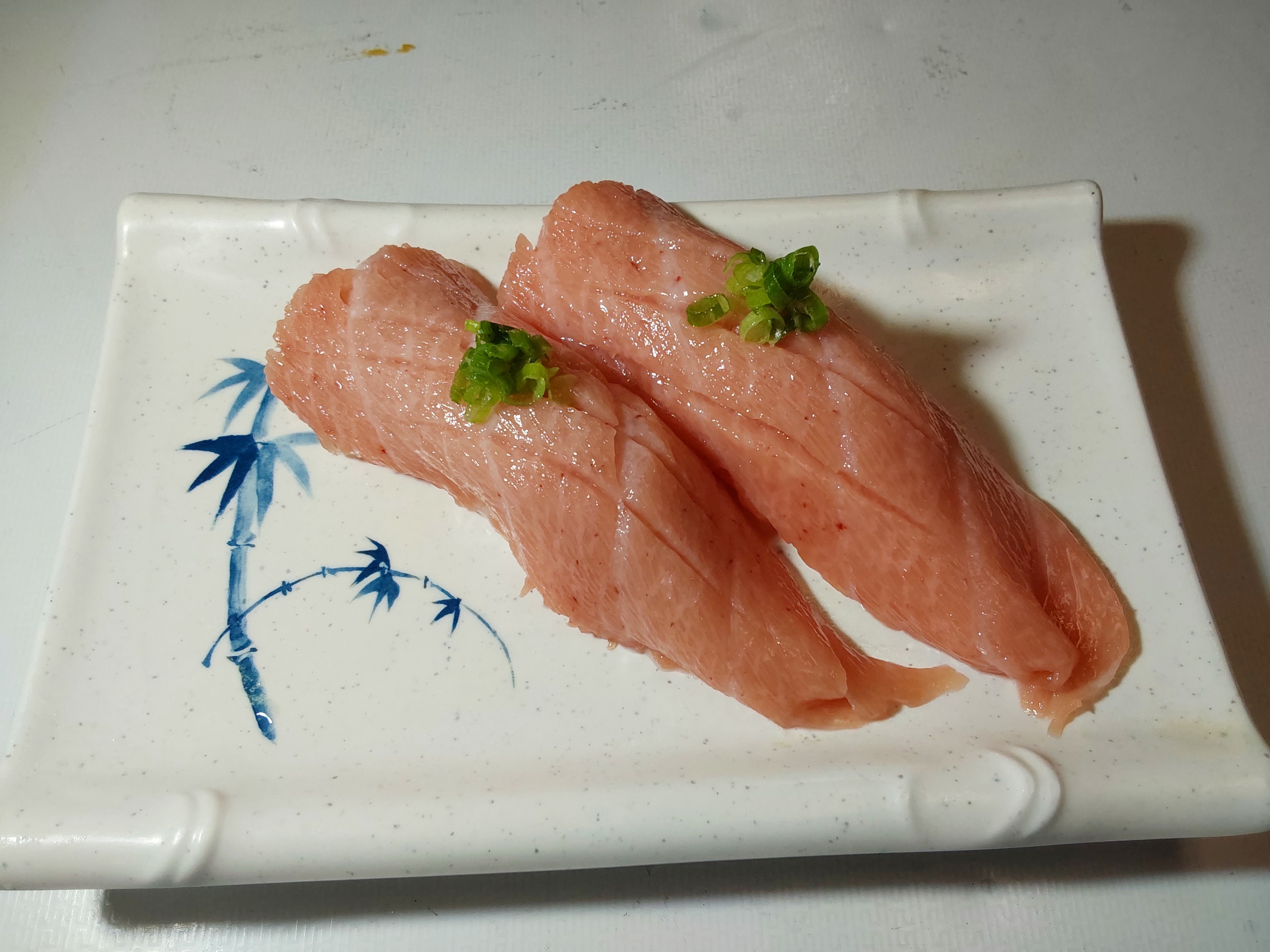 Order  Tuna Belly(Toro) Nigiri 2 pcs food online from Sushi Yukiya store, Oceanside on bringmethat.com