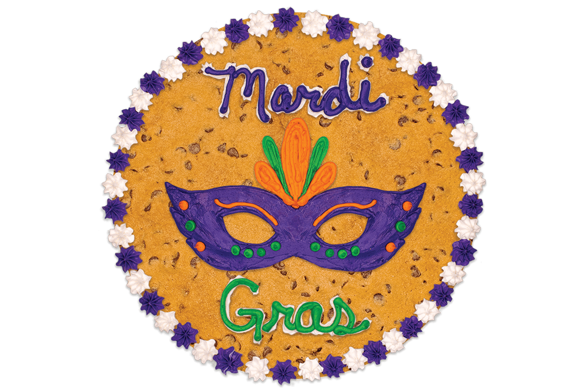 Order #599: Mardi Gras food online from Nestle Toll House Cafe store, Fort Worth on bringmethat.com