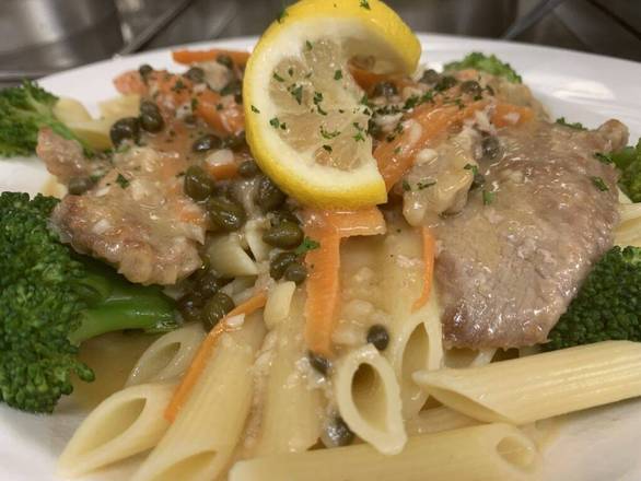 Order Veal Piccata food online from Nonno Pizza & Family Restaurant store, Moosic on bringmethat.com