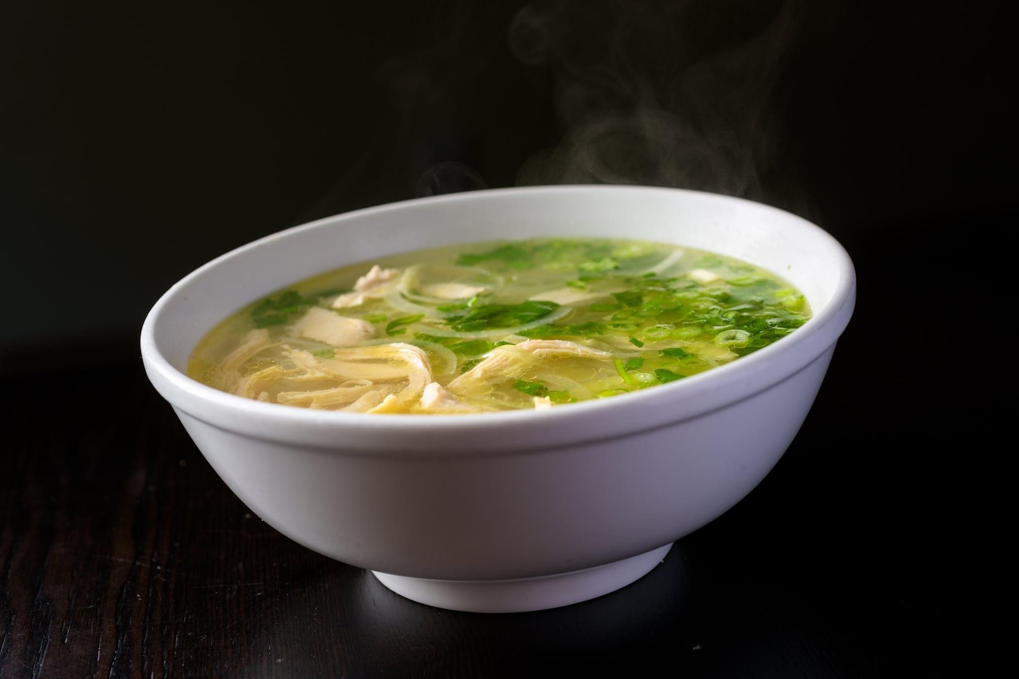 Order Chicken Onion Soup food online from Pho Saigon Cafe store, Bethel Park on bringmethat.com