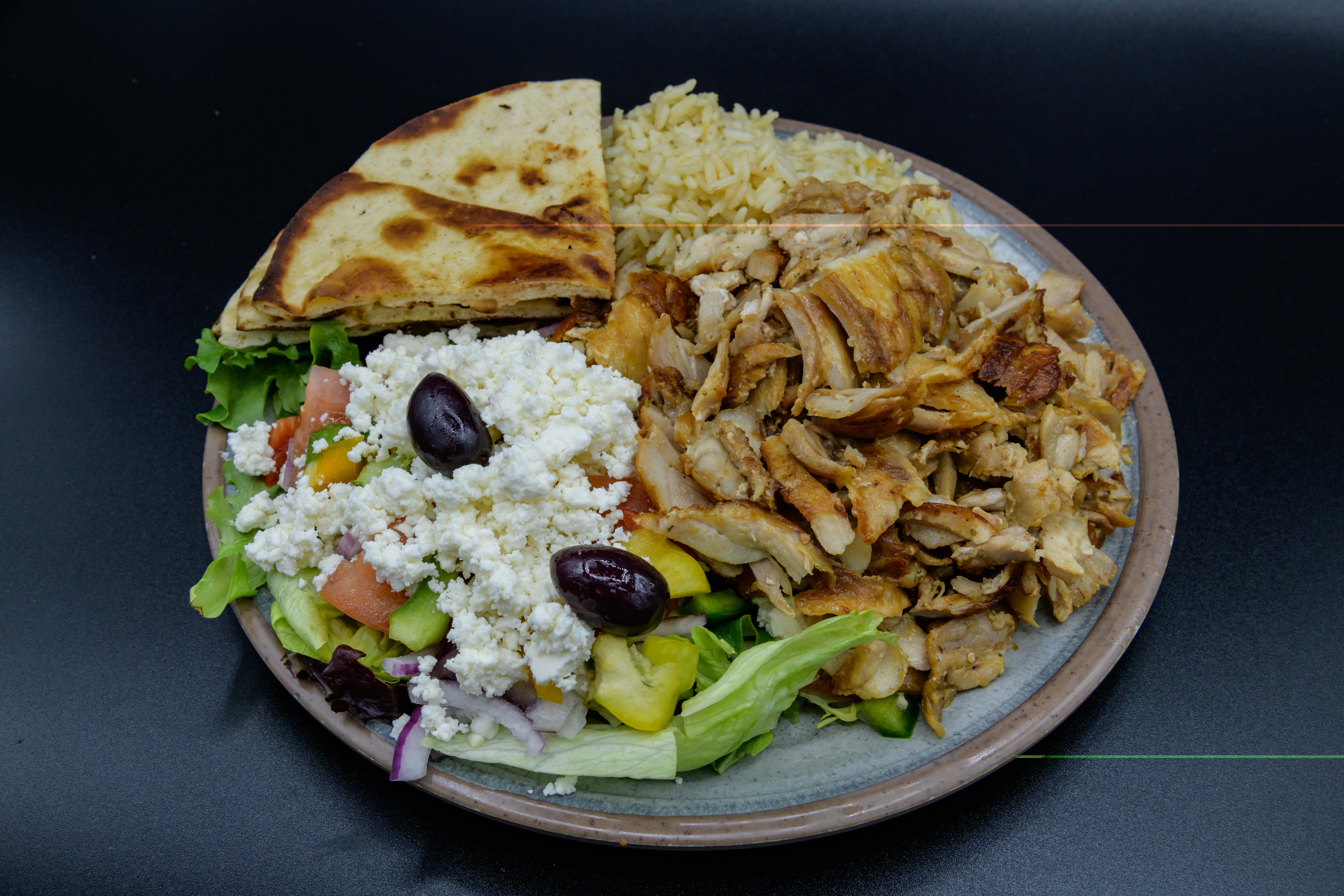 Order Gyro Dinner Plate food online from Gyro City store, Boston on bringmethat.com