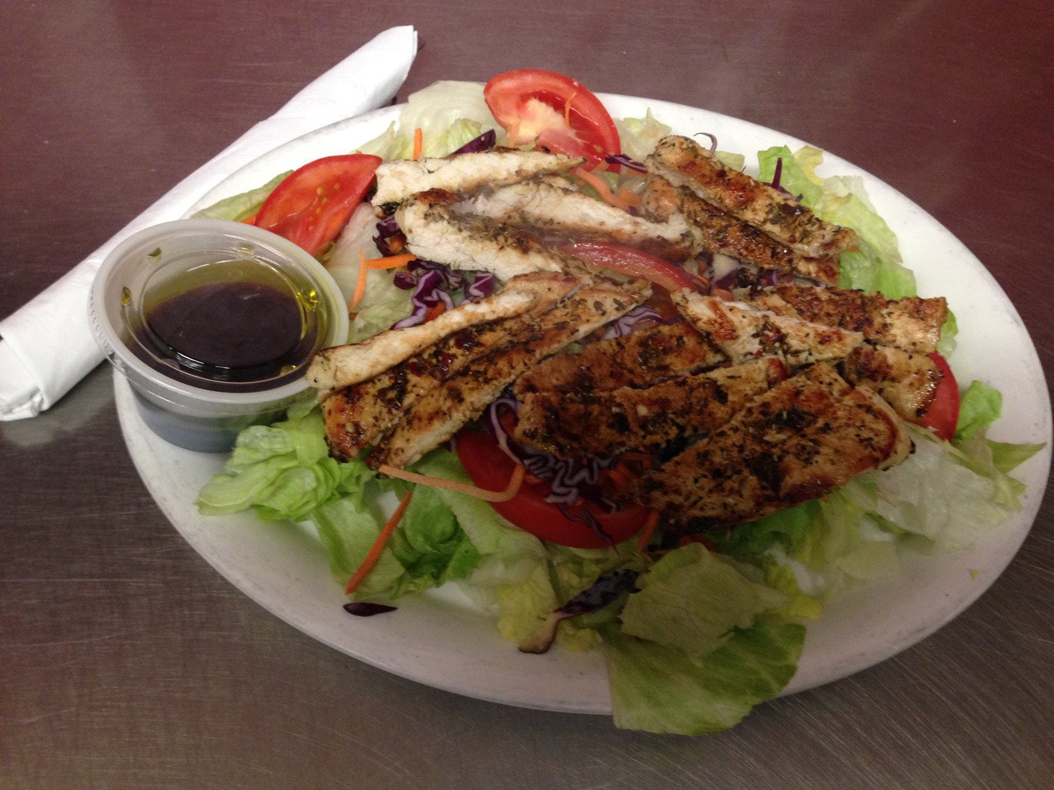 Order Chicken Salad - Small food online from Mario Cafe & Pizzeria store, East Greenville on bringmethat.com