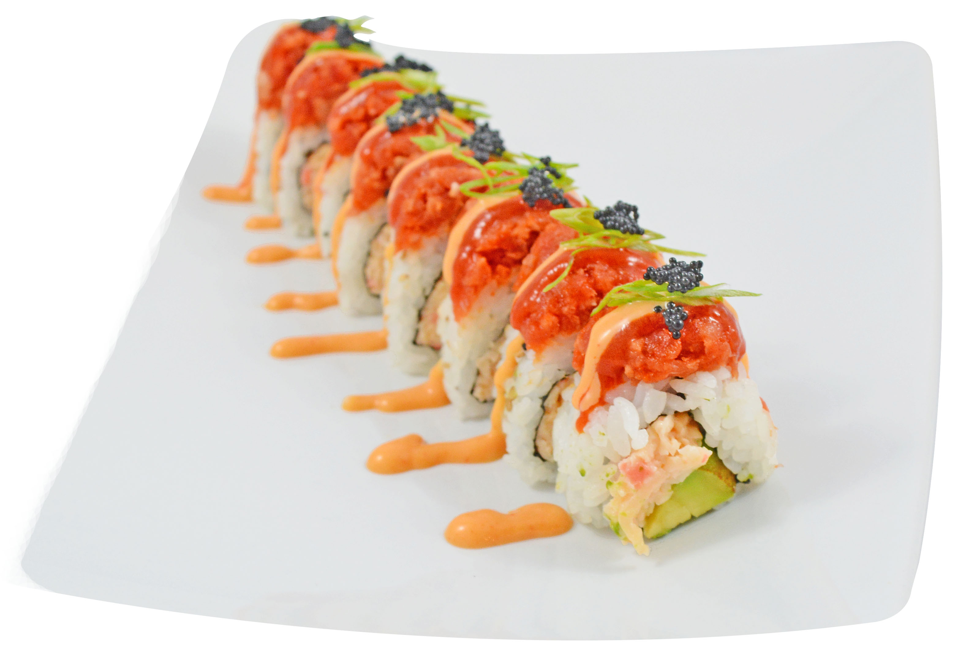 Order Red Dragon Roll food online from Toyama Sushi store, Everett on bringmethat.com
