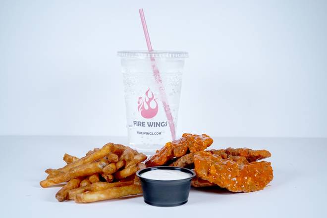 Order 5PC CHICKEN STRIP COMBO food online from Fire Wings store, Cupertino on bringmethat.com