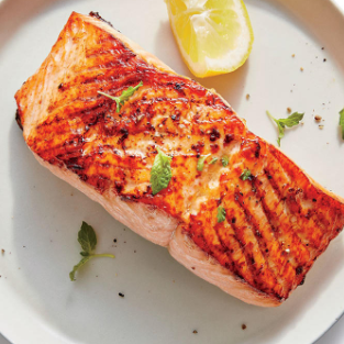 Order Broiled Salmon food online from May Restaurant store, Frederick on bringmethat.com