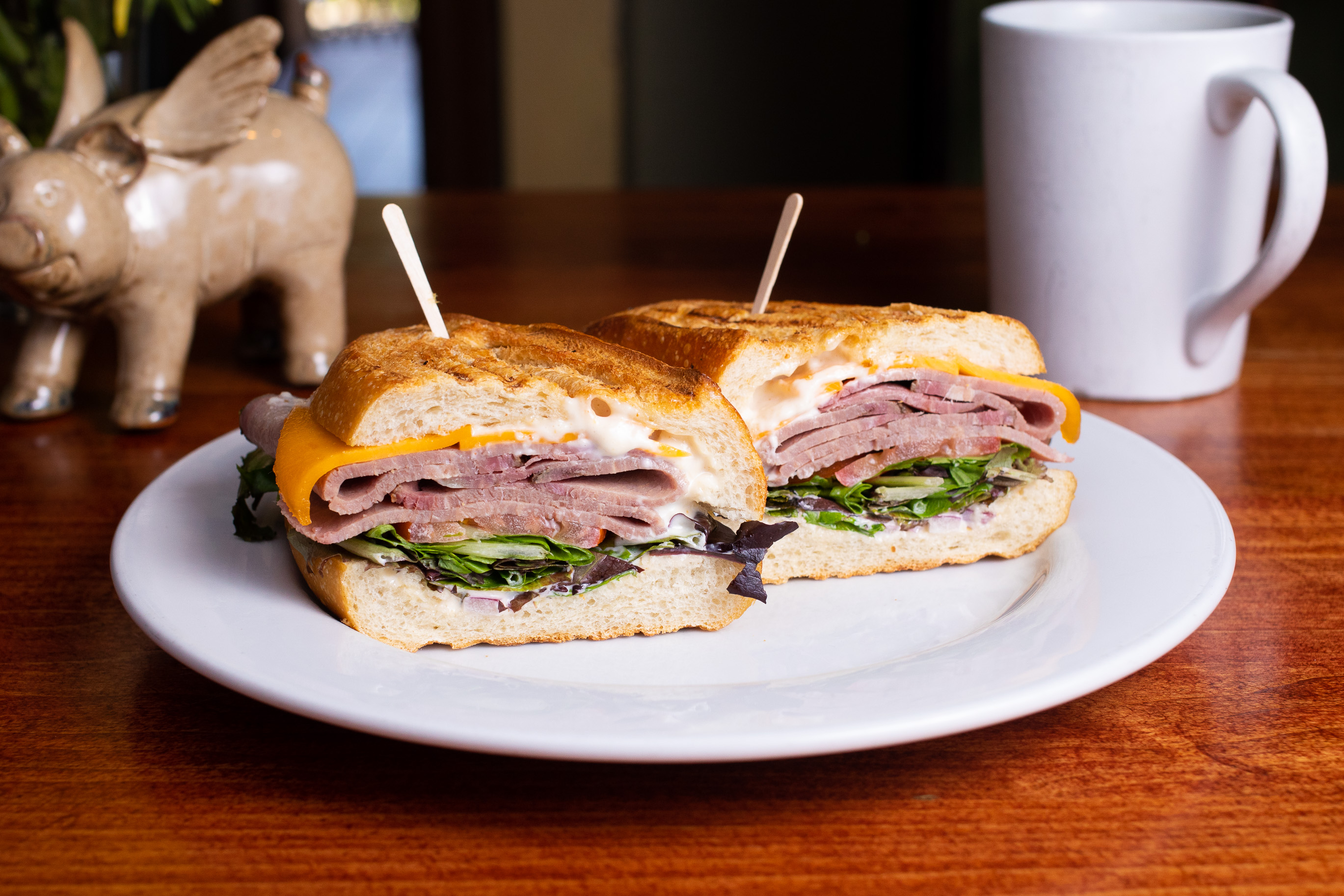 Order Roast Beef and Horseradish Sandwich food online from Flying Pig store, San Francisco on bringmethat.com