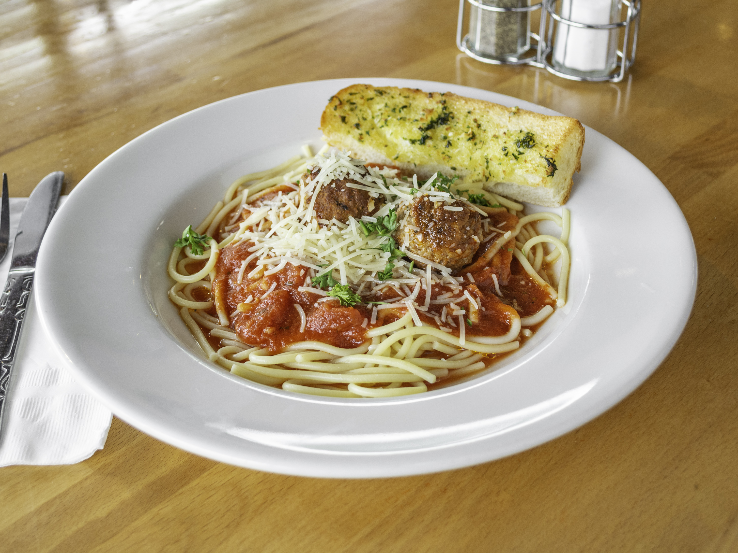 Order Romio's Spaghetti food online from Romio's Pizza store, King County on bringmethat.com
