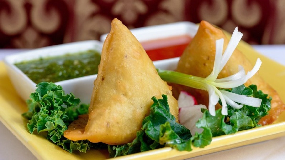 Order Vegan Vegetable Samosas food online from Indian Kitchen Lovash store, Philadelphia on bringmethat.com
