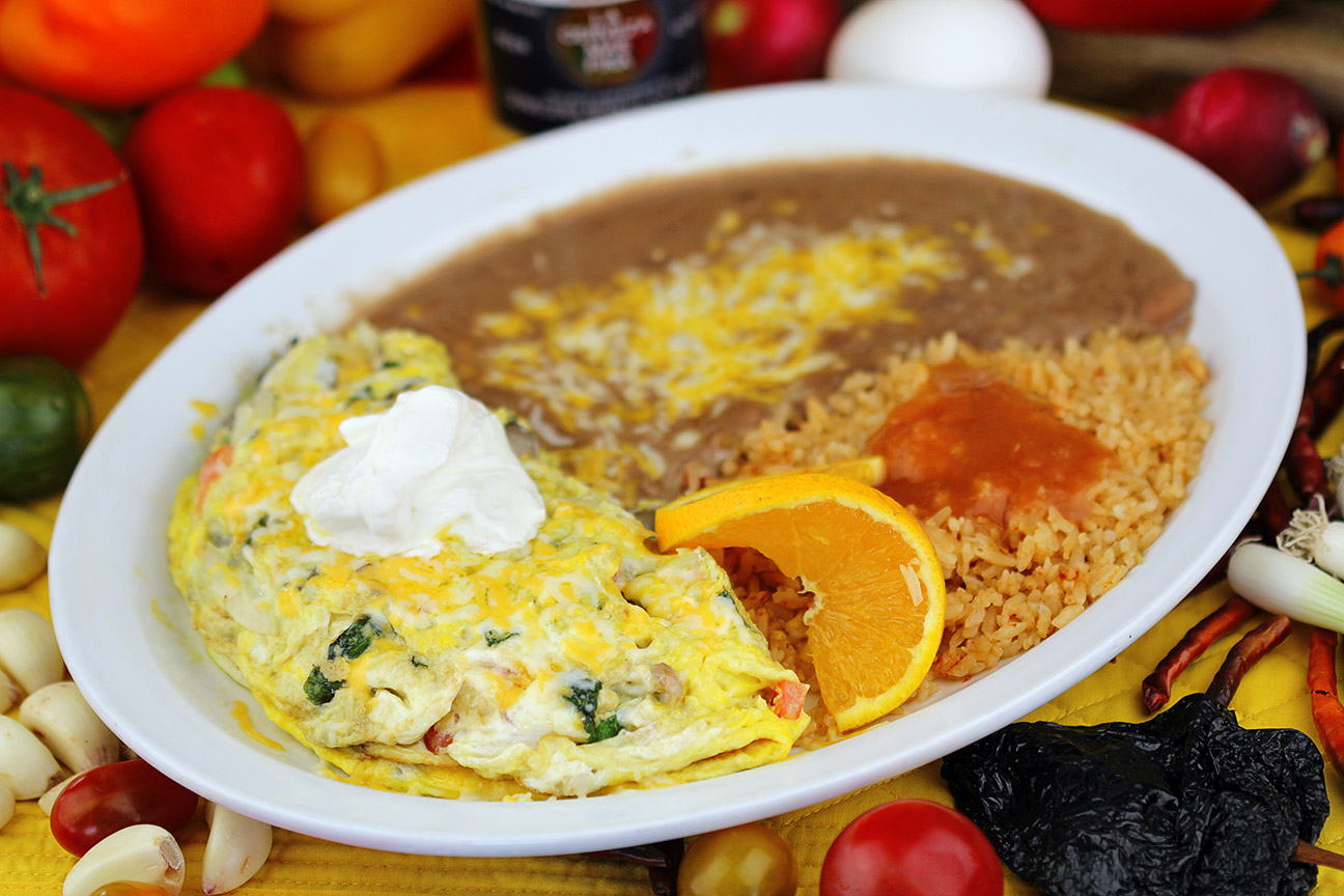 Order Spinach Omelette Breakfast food online from Maria Mexican Restaurant store, Rancho Palos Verdes on bringmethat.com