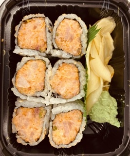 Order Spicy Yellowtail Roll food online from Baumgart's Cafe store, Edgewater on bringmethat.com