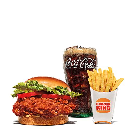 Order Spicy CH'KING Deluxe Meal food online from Burger King store, Olean on bringmethat.com
