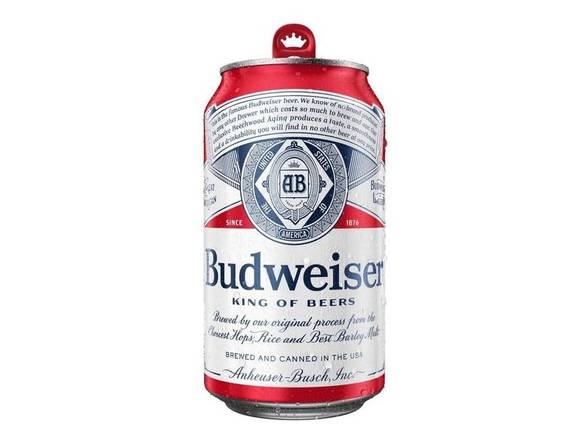 Order Budweiser - 12x 12oz Cans food online from S H Liquor Market store, Los Angeles on bringmethat.com