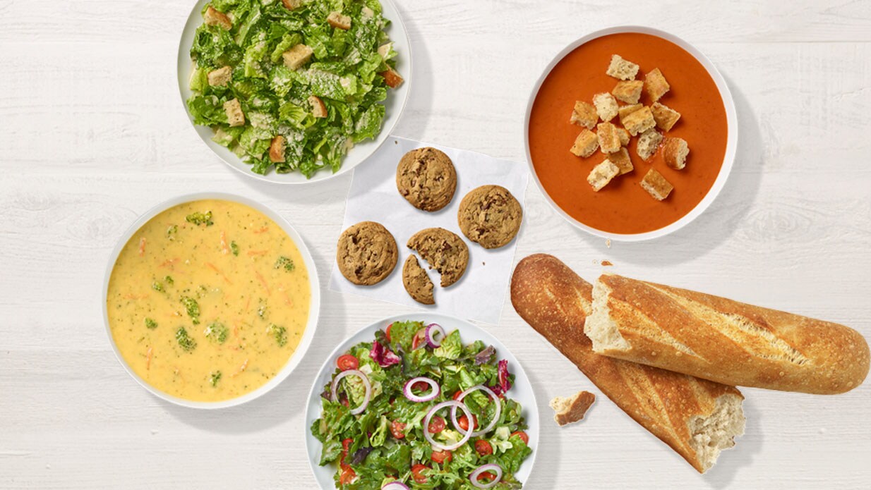 Order Salad & Soup Feast With Cookies food online from Panera store, Eden Prairie on bringmethat.com
