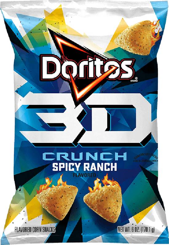 Order Doritos 3D Crunchy Flavored Corn Snacks Spicy Ranch food online from Exxon Food Mart store, Port Huron on bringmethat.com