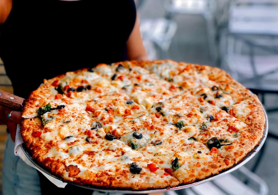 Order Vegetarian Pizza food online from The Airliner store, Iowa City on bringmethat.com
