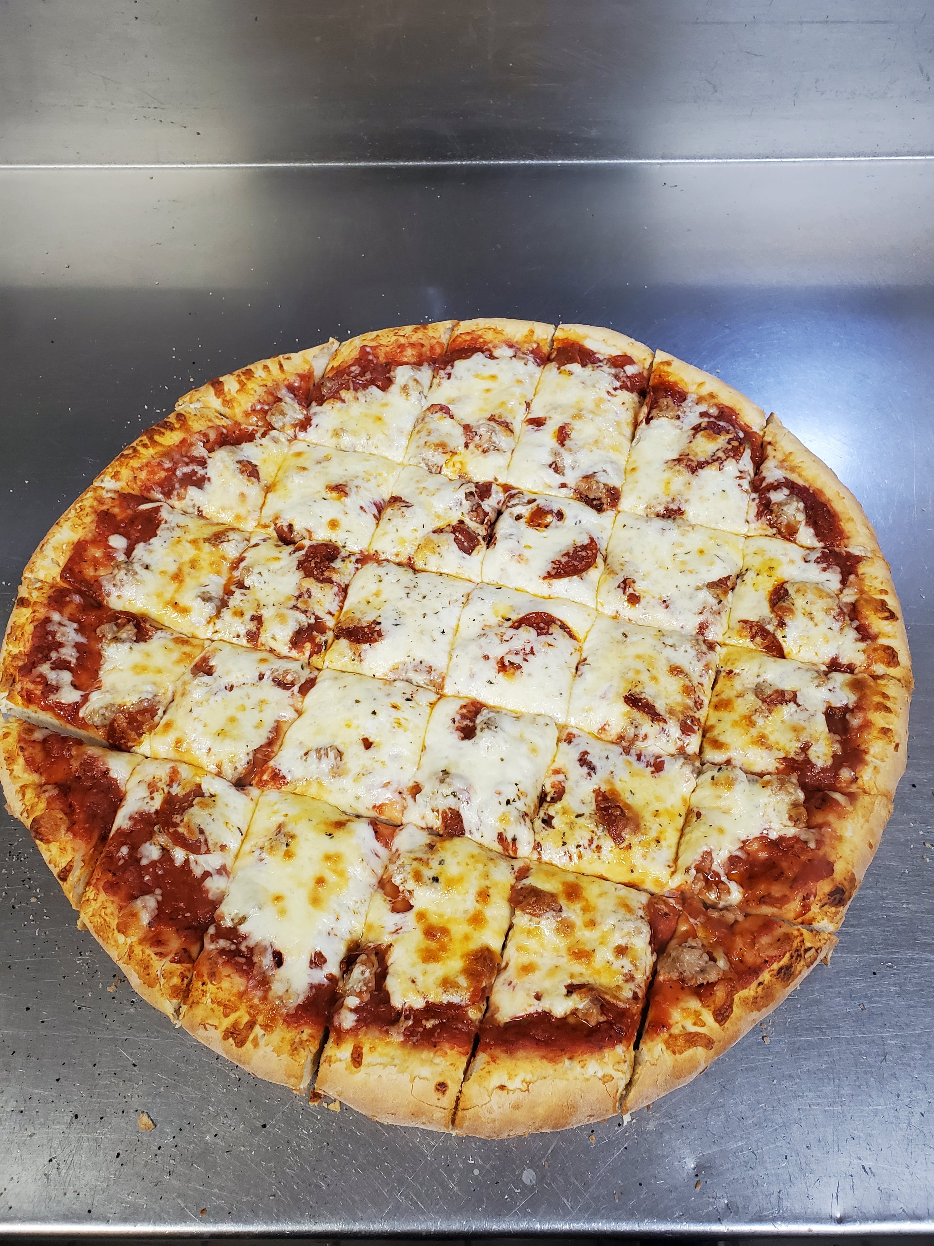 Order Double Dough Cheese Pizza - 10'' food online from Pizza Cucina store, Oswego on bringmethat.com