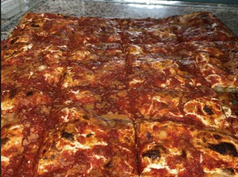 Order Upside Down Pizza Slice - Slice food online from Ciccios Pizza store, Brooklyn on bringmethat.com