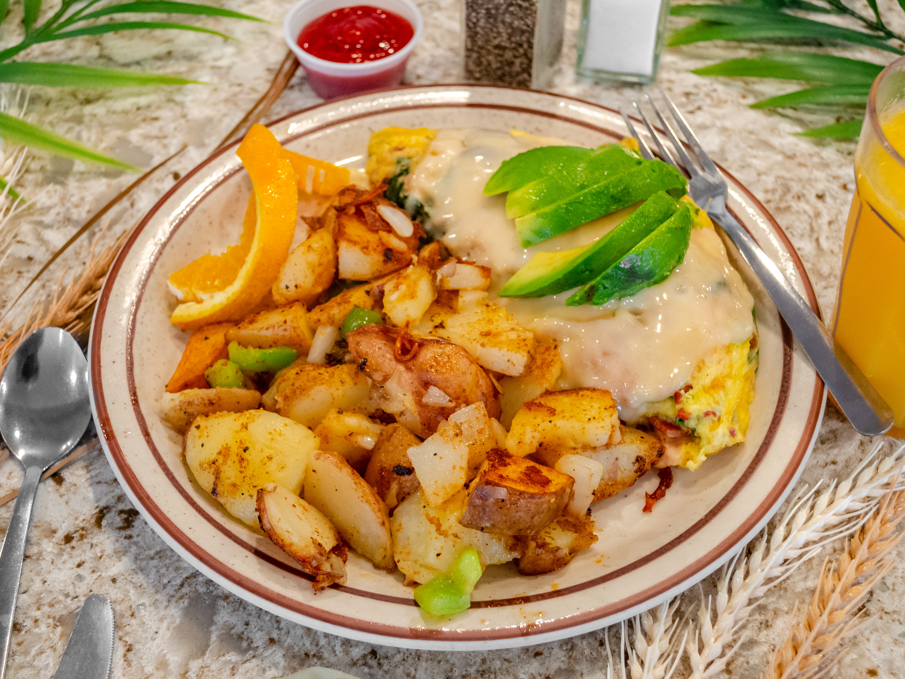 Order Jackson Omelette food online from Sunrise Waffle Shop store, Rancho Cordova on bringmethat.com