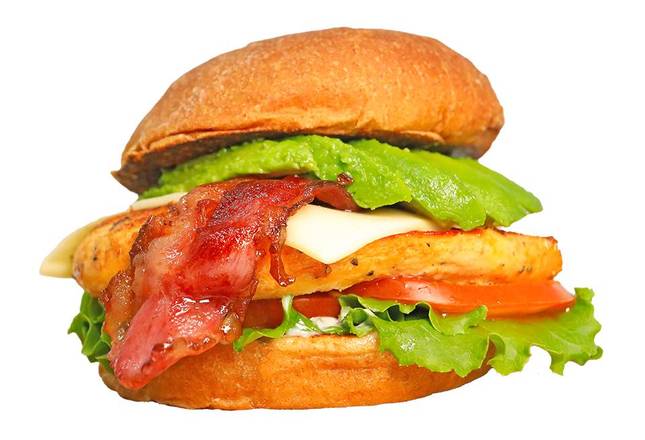 Order California Chicken Sandwich food online from Shake N Buns store, Bakersfield on bringmethat.com