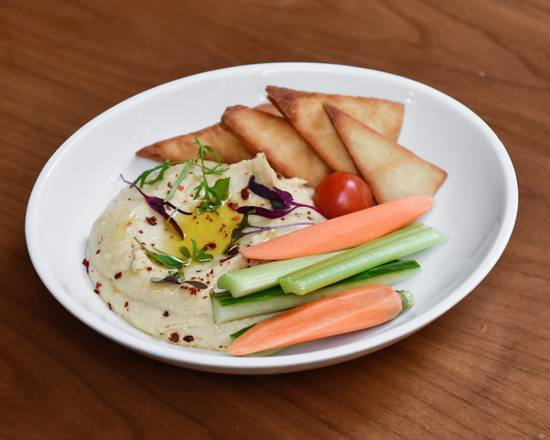Order Traditional Hummus Plate food online from District Restaurant store, Los Angeles on bringmethat.com