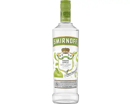 Order Smirnoff Green Apple 30% abv 750ml food online from Sousa Wines & Liquors store, Mountain View on bringmethat.com