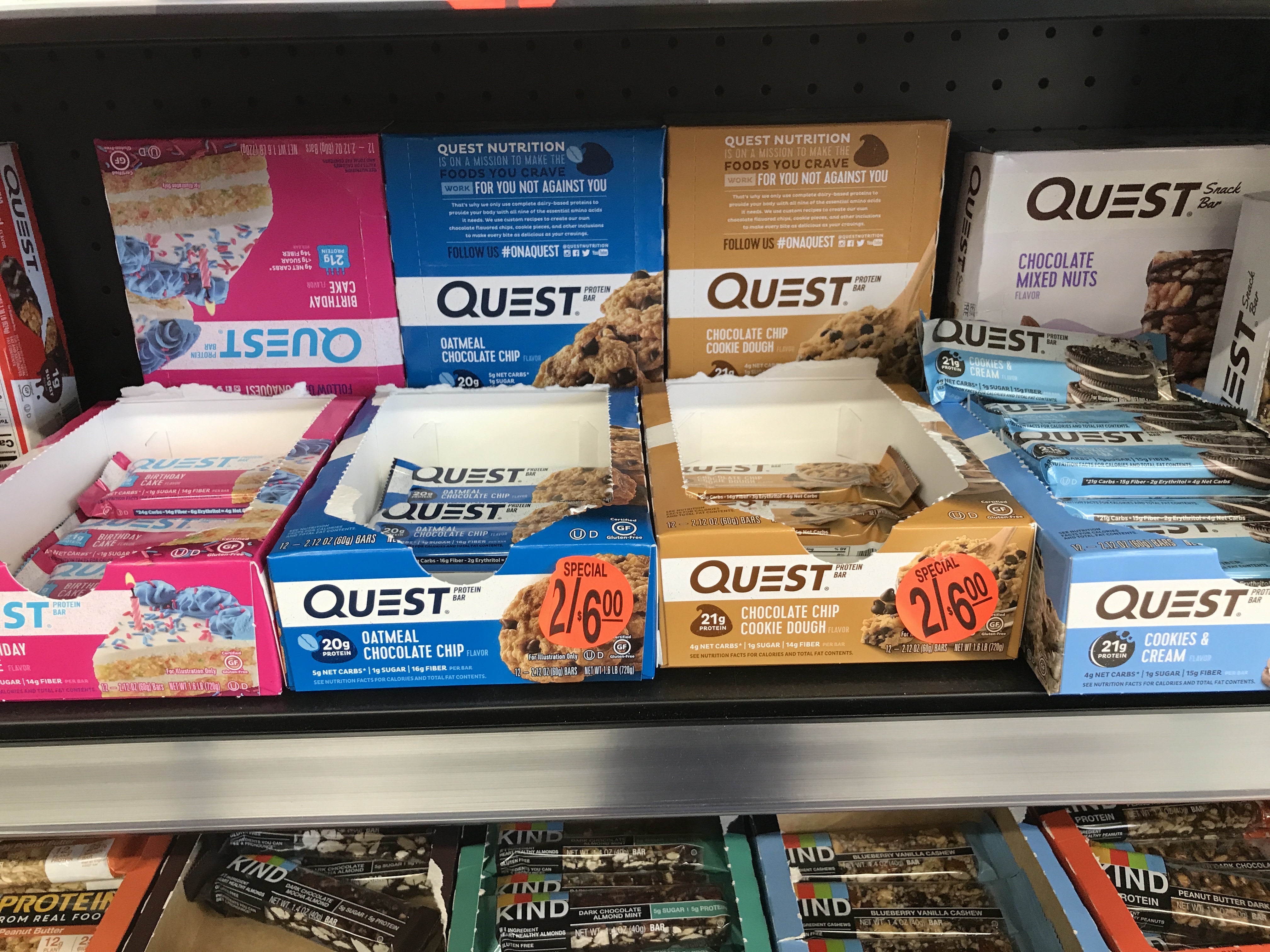 Order Quest bars food online from The Ice Cream Shop store, Providence on bringmethat.com