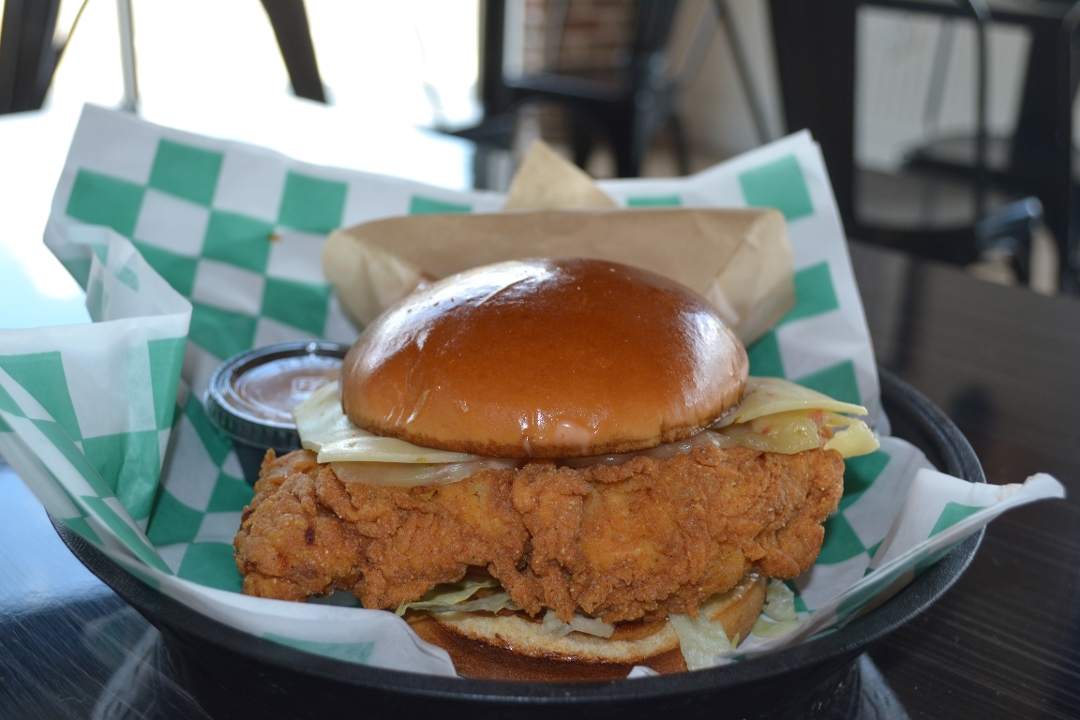 Order Creole Fried Chicken Sandwich food online from La Burgers & Daiquiris store, Houston on bringmethat.com