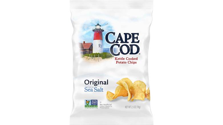 Order Cape Cod Kettle Cooked Potato Chips Original food online from Route 7 Food Mart store, Norwalk on bringmethat.com