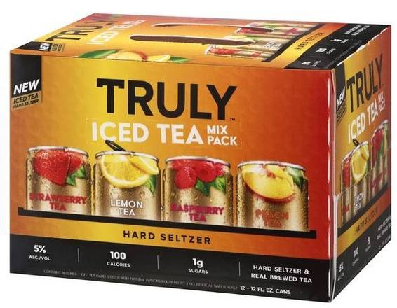 Order Truly Iced Tea - Variety 12 Pack Cans food online from Divine Wine and Spirits store, San Diego on bringmethat.com