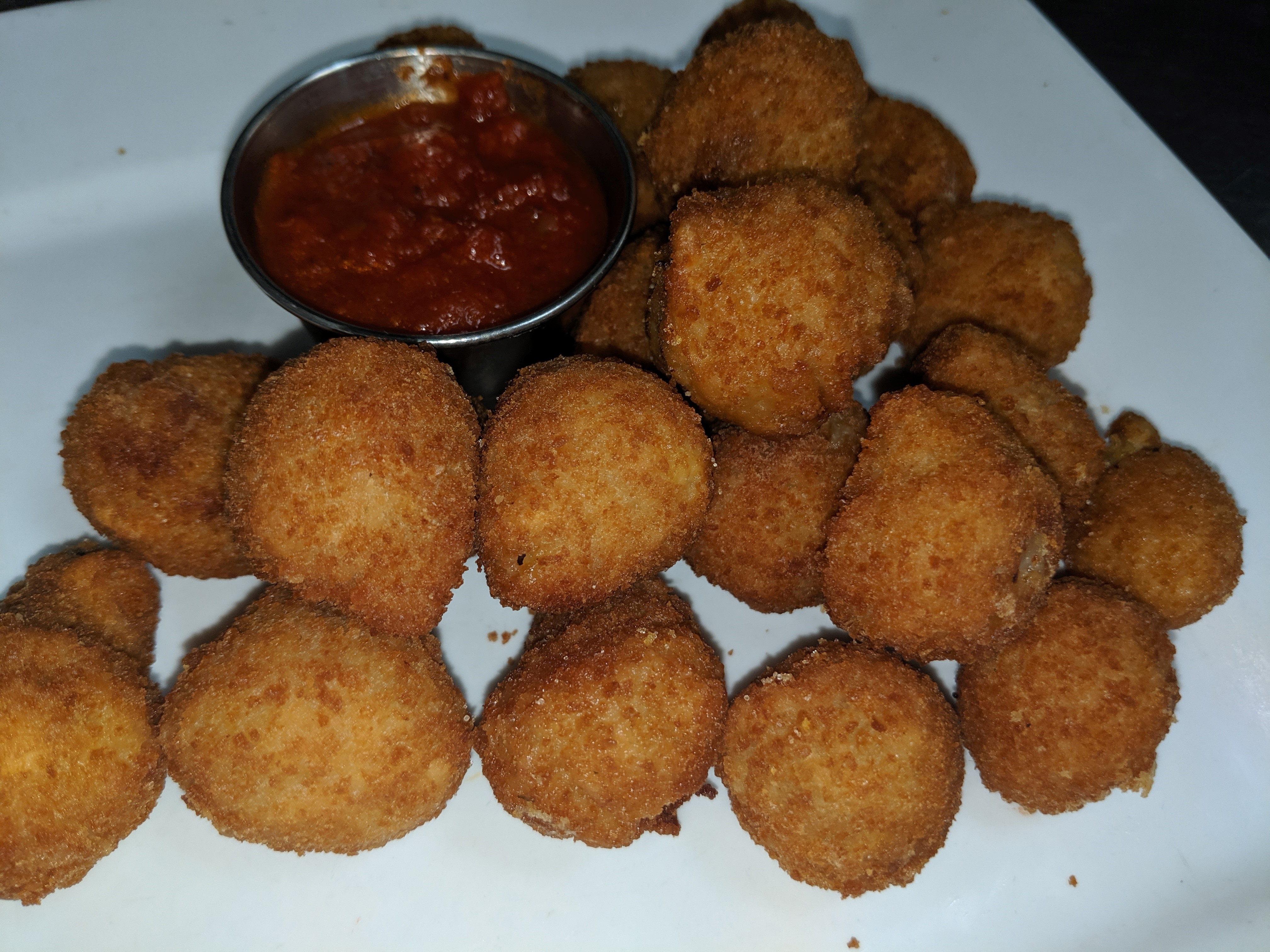 Order Breaded Mushrooms with Sauce food online from Sam Ristorante & Pizzeria store, Rockford on bringmethat.com