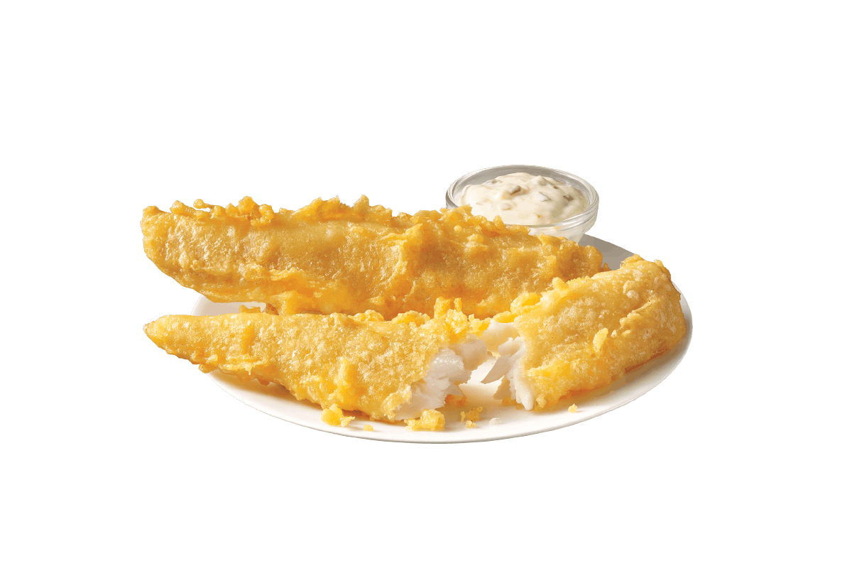 Order 2 Piece Batter Dipped Fish food online from Captain Ds Seafood Restaurants store, Forestdale on bringmethat.com