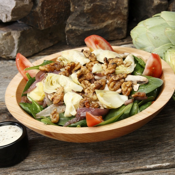Order Side Spinach Salad food online from Extreme Pizza store, Charlottesville on bringmethat.com
