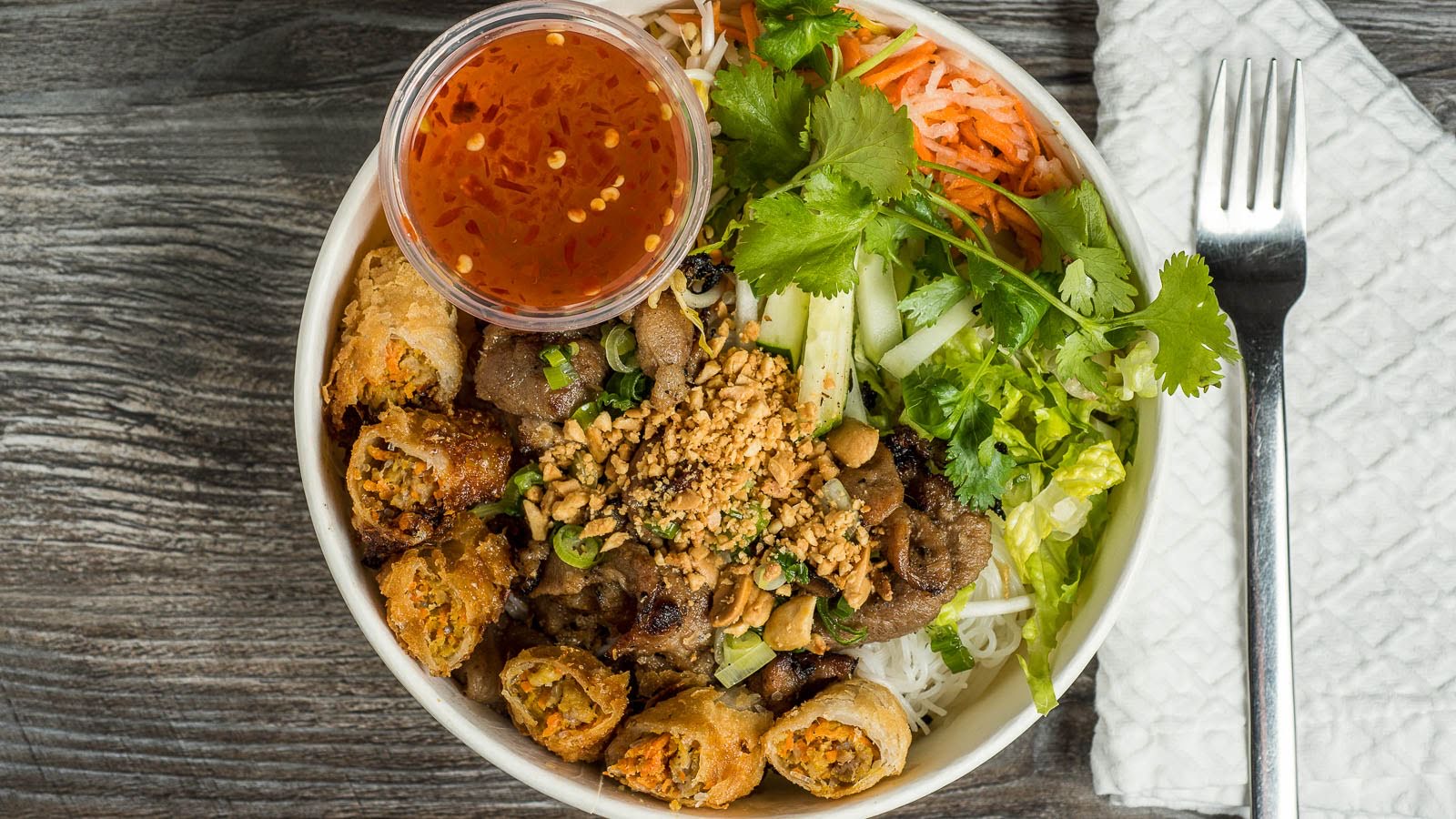 Order Rice Vermicelli Noodles food online from Cafe Trang Bistro store, American Fork on bringmethat.com