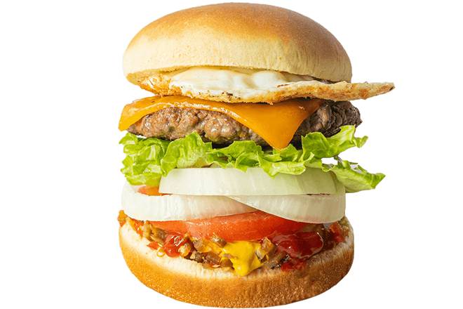 Order Single 100% Grass-Fed Organic Beef Burger food online from Elevation Burger store, Hyattsville on bringmethat.com