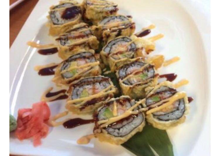 Order 4. Godzilla Roll food online from Fuji sushi Bloomsburg store, Bloomsburg on bringmethat.com