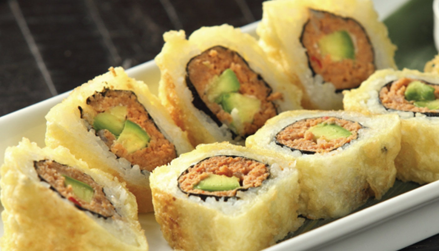 Order T27. Golden Spicy Tuna Roll food online from Ami Sushi store, Westwood on bringmethat.com