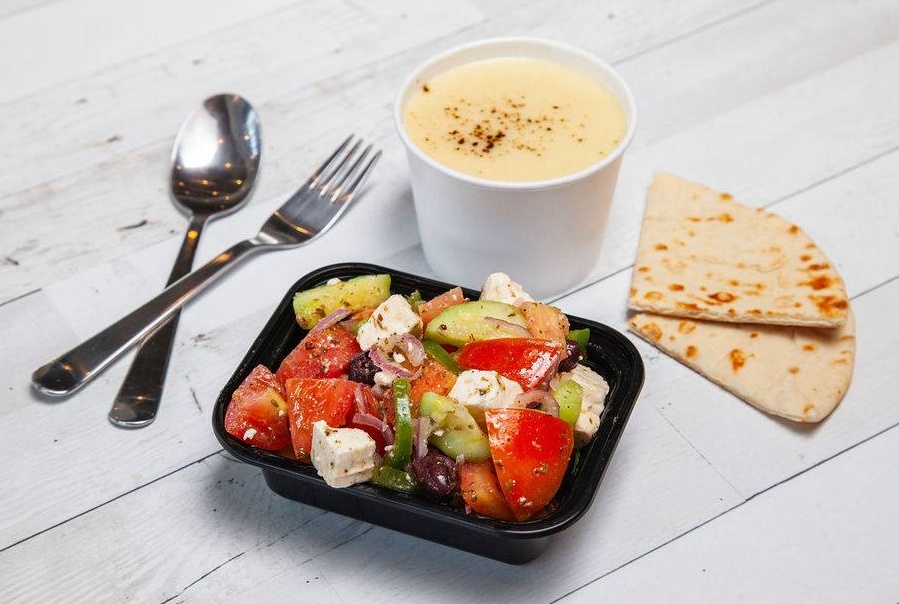 Order **Soup ＆ Salad food online from Apola Greek Grill store, Irvine on bringmethat.com