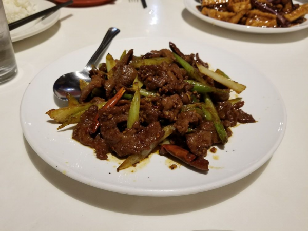 Order 95. Hot and Spicy Style Dry Beef food online from Taste of sichuan store, Lynnwood on bringmethat.com